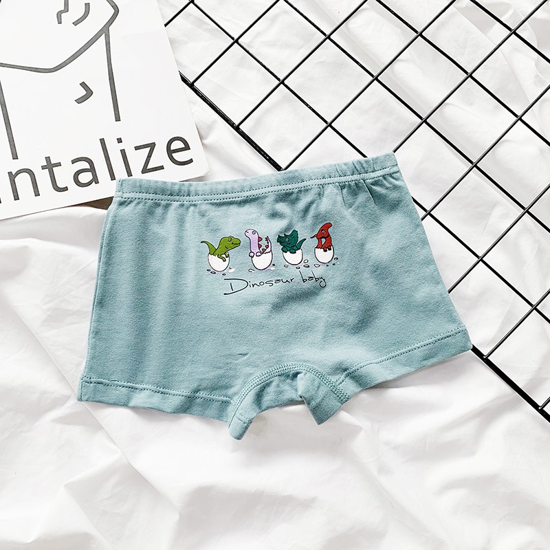 Bộ 5 Quần Lót Boxer Vải Cotton Thiết Kế Dễ Thương Cho Bé Trai