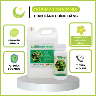 NẤM ĐỐI KHÁNG TRICHODERMA BACILLUS HLC CAN 5 L (DẠNG NƯỚC) - ĐỐI KHÁNG NẤM BỆNH, PHÒNG THỐI RỄ, TUYẾN TRÙNG, CẢI TẠO ĐẤT