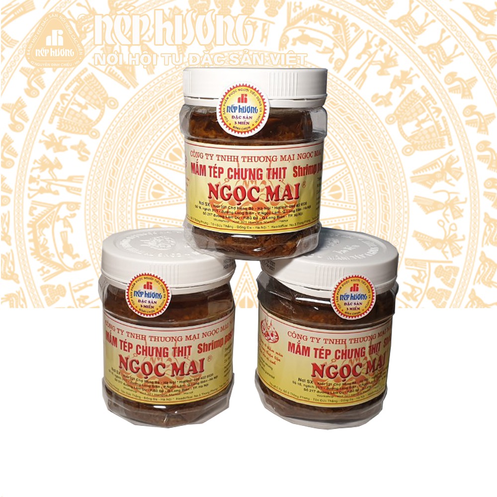 Mắm tép chưng thịt Ngọc Mai hộp 300g 500g Đặc sản Hà Nội