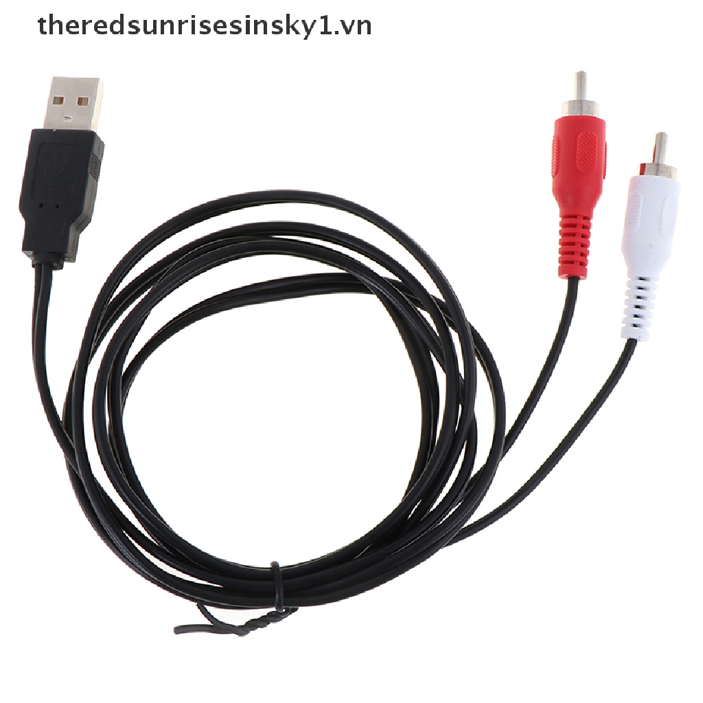 Cáp truyền dữ liệu âm thanh video chuyển đổi hai đầu RCA sang đầu USB A mở rộng tiện lợi