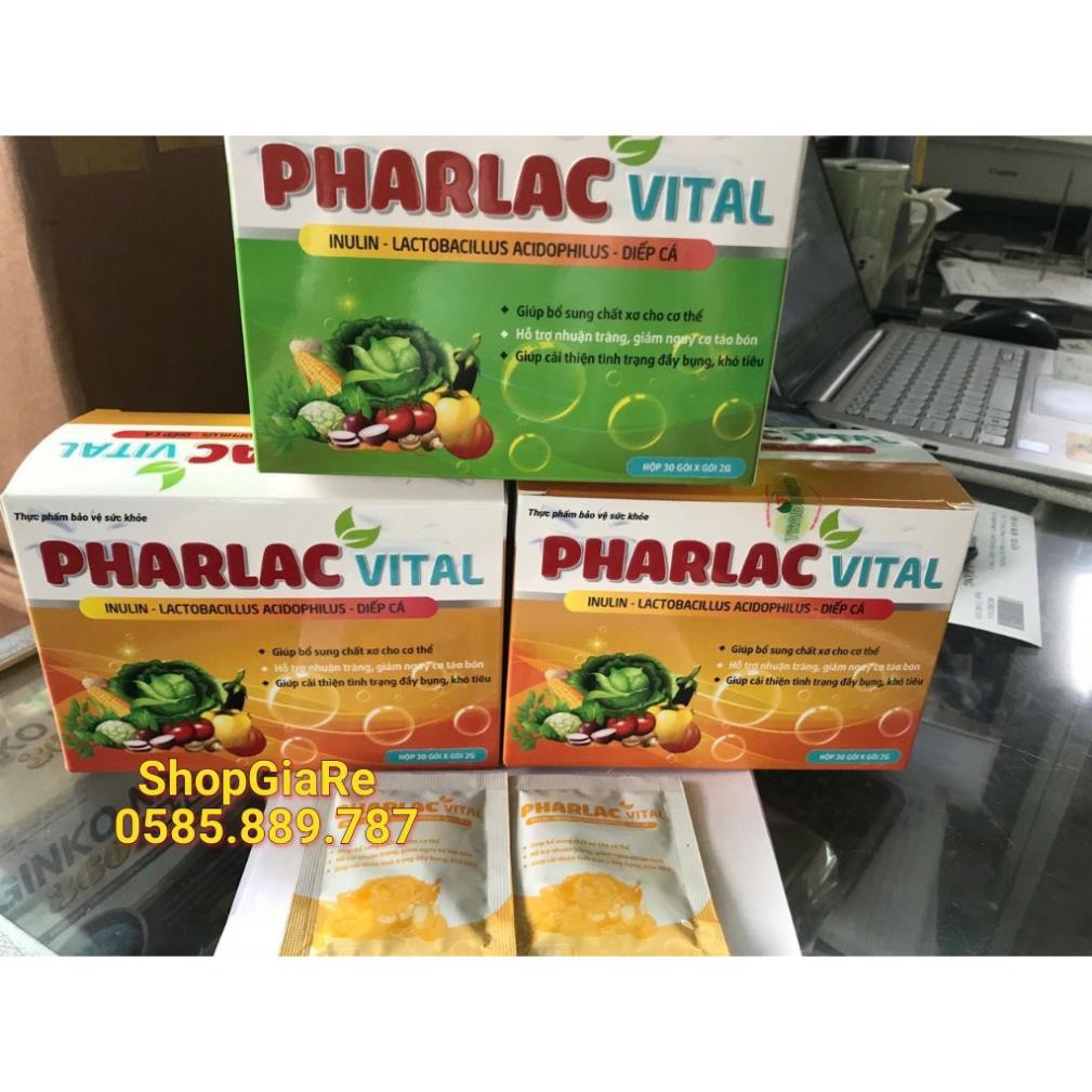 Cốm Pharlac Vital chất sơgiảm tình trạng táo bón, bé bị tiêu chảy, đầy bụng, khó tiêu, rối loại hệ vi sinh