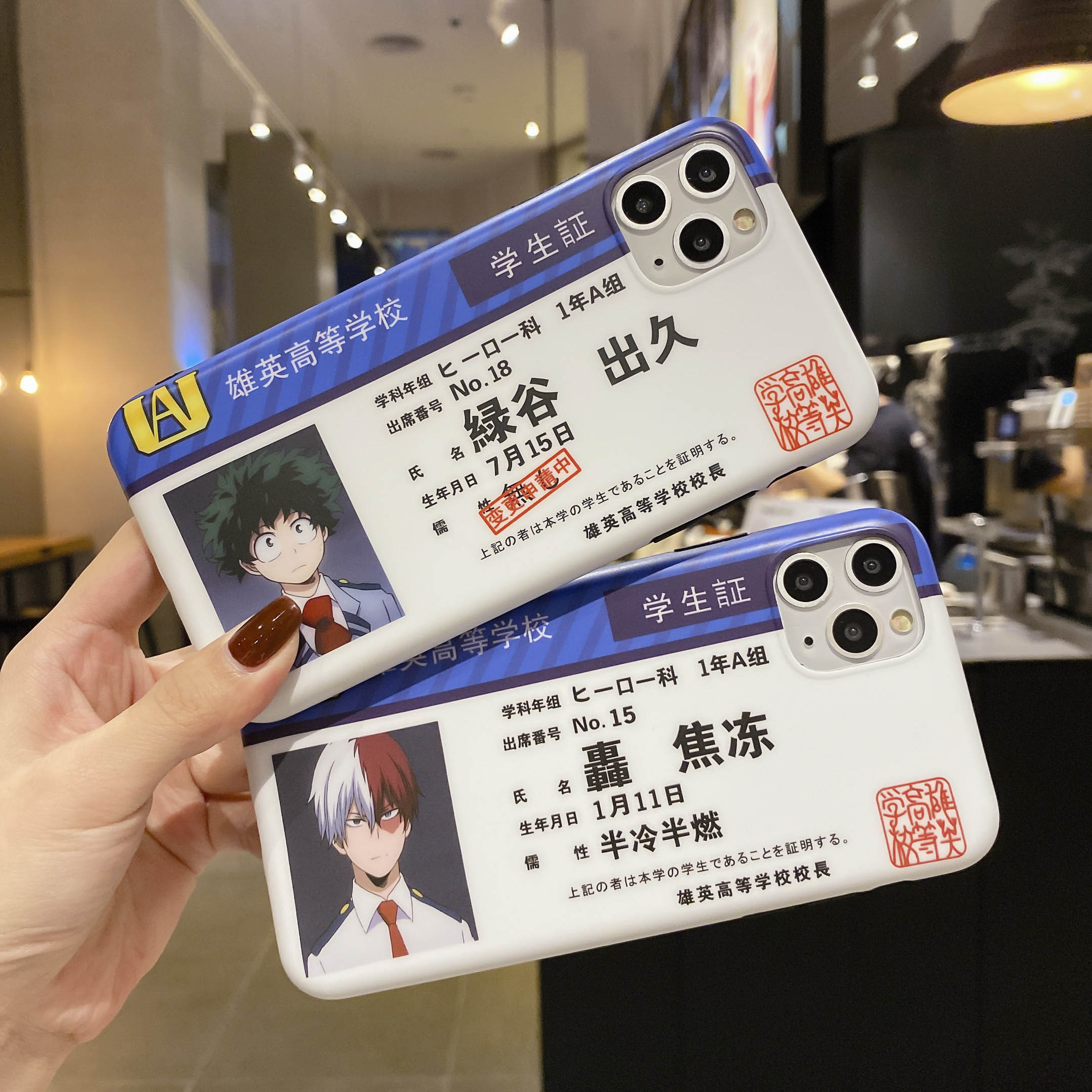 my hero academia Ốp Lưng iphone 11 11pro XR XS Max i7/8 6s plus SE 2020 Ốp bakugou todoroki