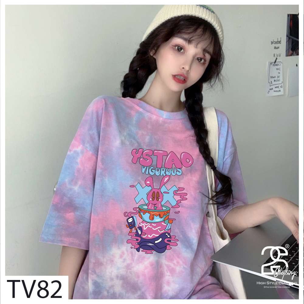 Áo Oversize 2s Clothing Áo Form Rộng Thun Nam Basic Streetwear Cotton Oversize Giá Rẻ In Bad Rabbit TV82