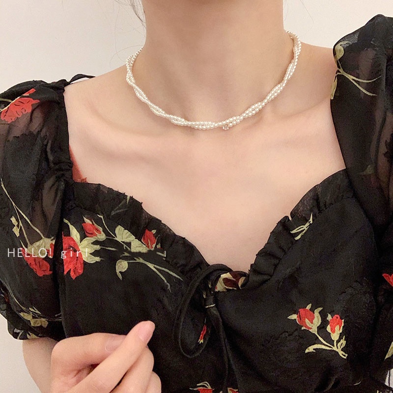 Vòng cổ Đính Ngọc Trai Thời Trang Dành Cho Nữ