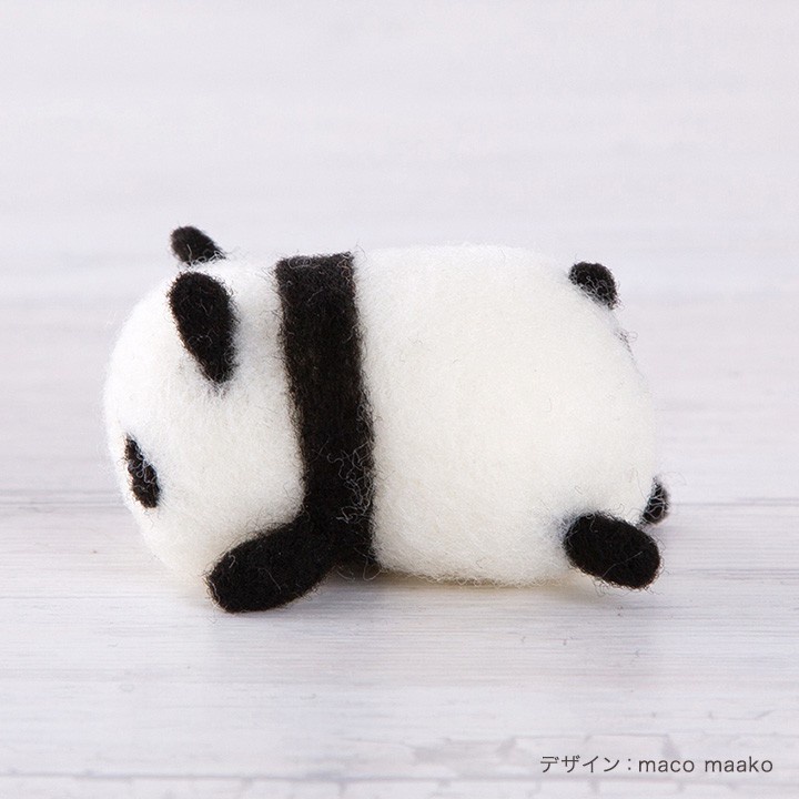 Bộ len chọc Panda Đang ngủ - Bộ chọc len bằng móc khoá đơn giản, làm quà tặng ý nghĩa, món quà DIY