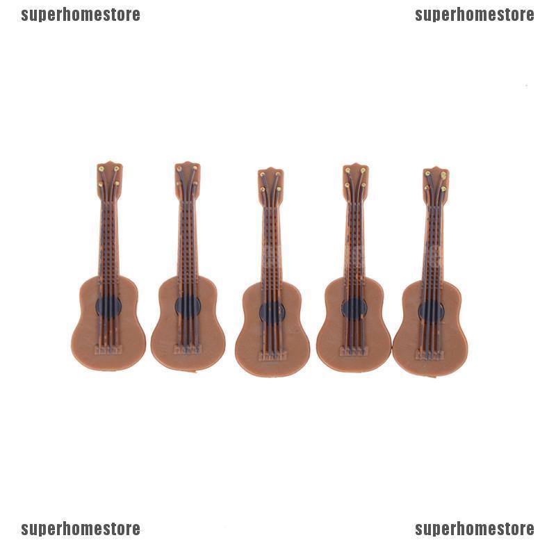 Đàn Guitar Mini Tỉ Lệ 1: 12 / 1: 24 Trang Trí Nhà Búp Bê
