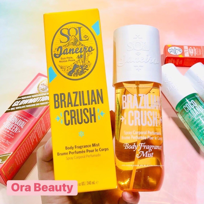 Xịt thơm cơ thể Sol De Janeiro Brazilian Crush Cheirosa ’62 Bum Bum Hair & Body Fragrance Mist