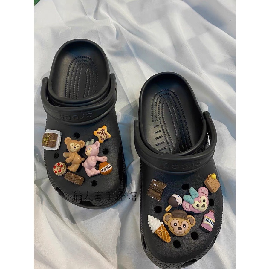 [Có sẵn] Dép sục Cross Classic, Tặng kèm 12 hình gắn dễ thương