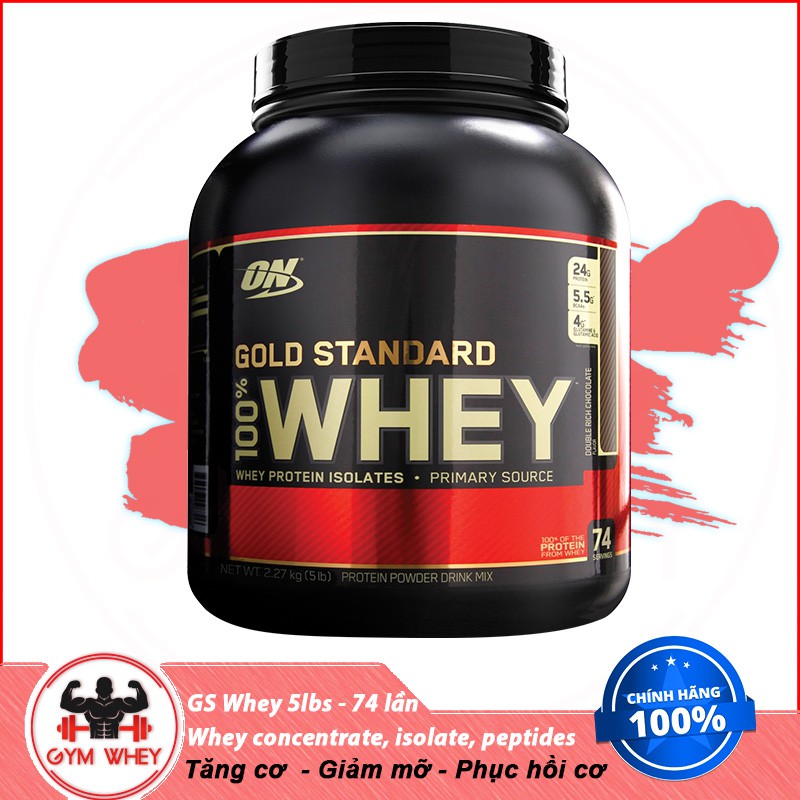 [Free ship] Sữa tăng cơ bắp ON Gold Stard 100% Whey 5 Lbs (2.6kg) - Authentic 100%