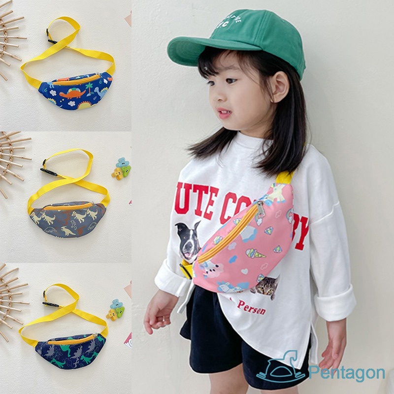 Túi Đeo Trước Ngực In Họa Tiết Khủng Long Hoạt Hình Siêu Nhẹ Thời Trang Xuân Hè Dành Cho Bé