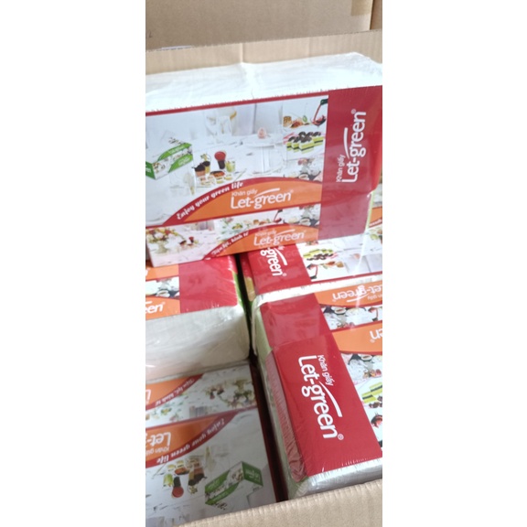 Khăn giấy khô đa năng Let-Green -gói bổ sung loại1000 Tờ/gói, 12 gói /1 thùng