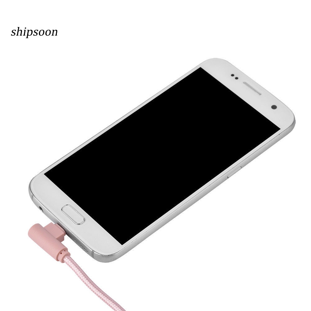 Dây cáp sạc và truyền dữ liệu Micro USB góc phải 90 độ dài 1m
