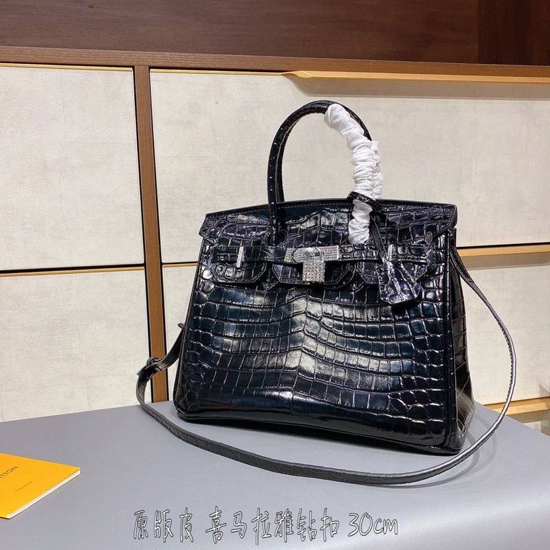 Túi xách nữ  HM Birkin size 30 da thật vân sấu cao cấp