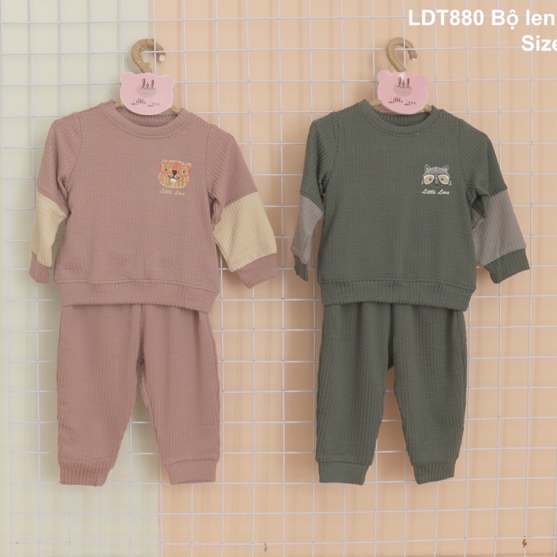 Bộ dài tay Little Love mềm mịn cho bé LIL