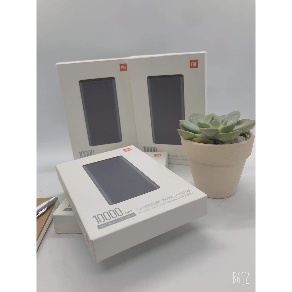 Sạc dự phòng Xiaomi gen 3 20000mAh/10000mAh, Redmi cổng USB, type C Fast Charge Power Bank