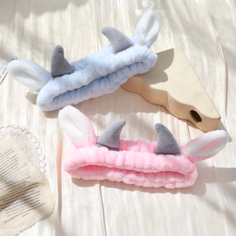 Băng đô rửa mặt thiết kế sừng phong cách Hàn Quốc dễ thương