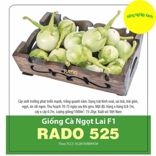 Hạt giống cà ngọt lai f1 rado 525 sai trái