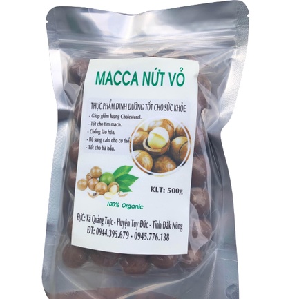 Hạt macca nứt vỏ - (Có tặng dụng cụ tách vỏ) - Loại 1 size lớn