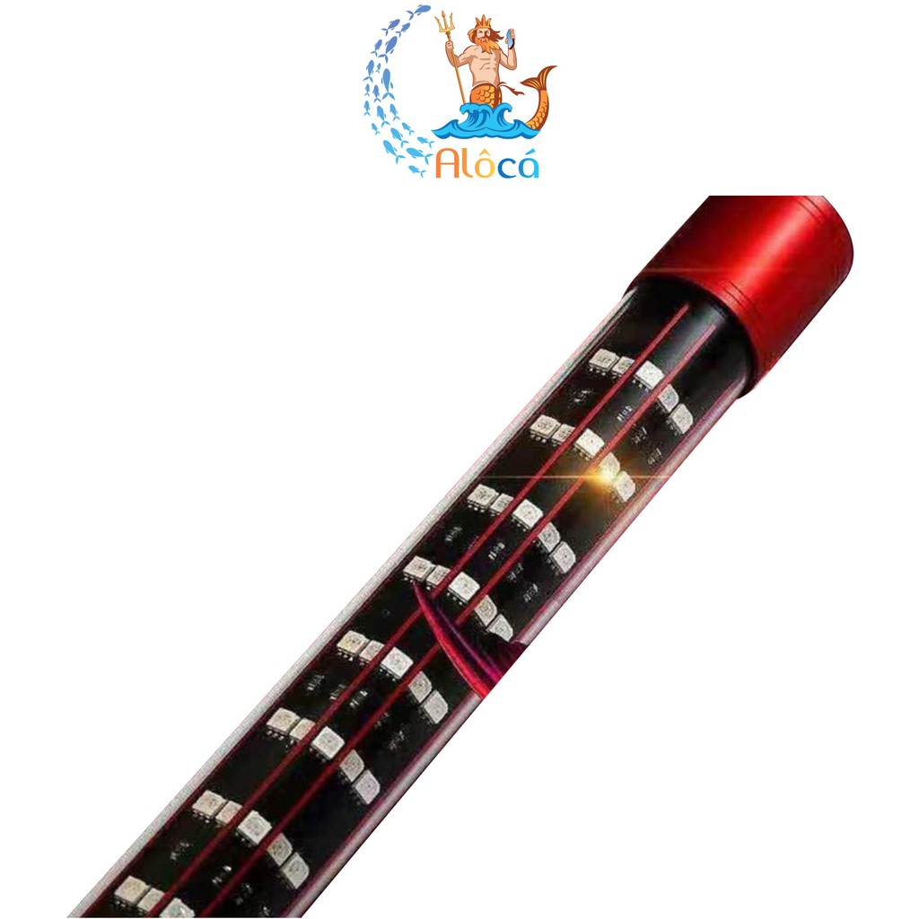 Đèn LED màu đỏ Belos N01-08-N75cm 30W, N95cm, N1m12, N1m42 60W, N1m72 5 hàng bóng tanning cho cá rồng Huyết Long