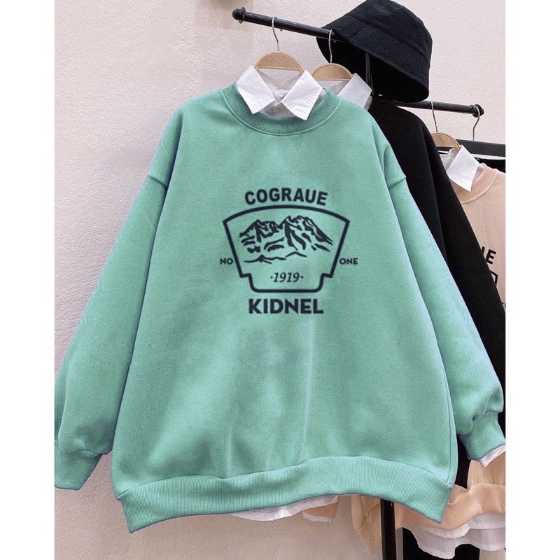 Áo Sweater Cograue unisex, Áo hoodie Nam Nữ Form Rộng Genk