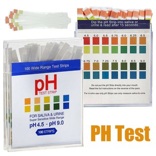 Set 100 que thử độ PH bằng nước tiểu và nước bọt hiệu quả