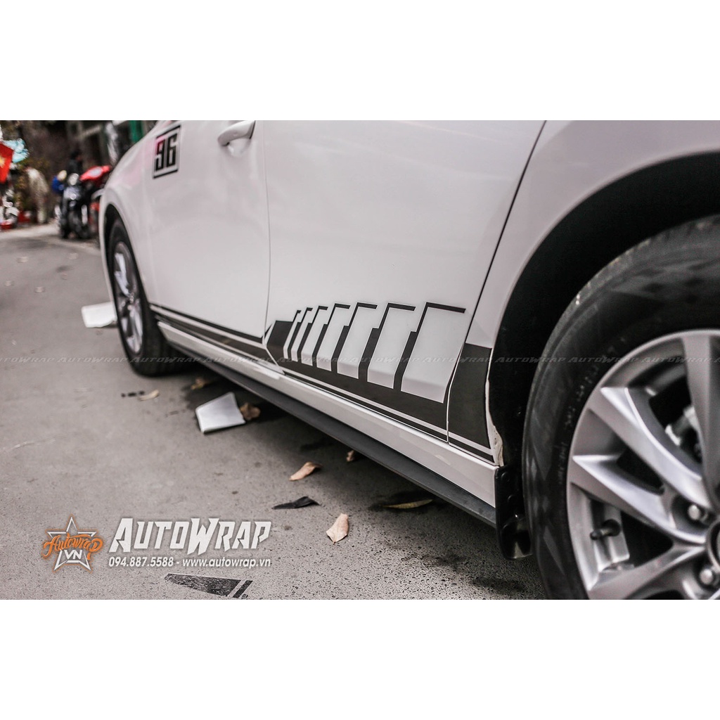 Tem họa tiết xe Mazda 3 96 Racing - Tem họa tiết ô tô, tem dán sườn xe thể thao