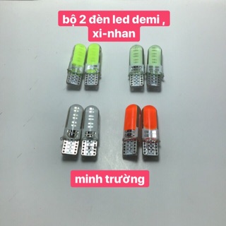 đèn led xi-nhan , demi xe máy ( 2 bóng)