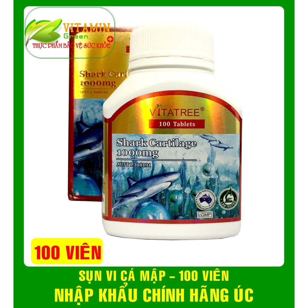 VIÊN UỐNG BỔ KHỚP VITATREE SHARK CARTILAGE 1000MG | NHẬP KHẨU CHÍNH HÃNG ÚC