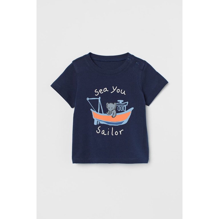 Áo phông cottton cộc tay bé trai