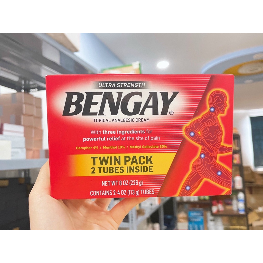 Kem Xoa Bóp Ultra Strength Bengay Mỹ - Hộp 2 tuýp 113g