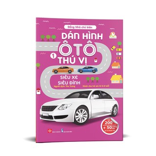 Sách - dán hình ô tô thú vị tập 1 - siêu xe siêu đỉnh đt
