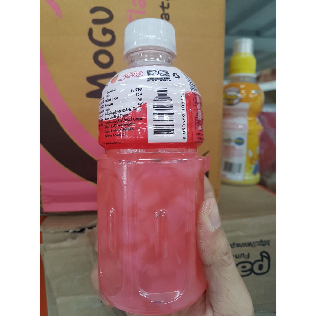 NƯỚC UỐNG MOGU HƯƠNG DÂU THẠCH DỪA CHAI 320ML  Giá tốt