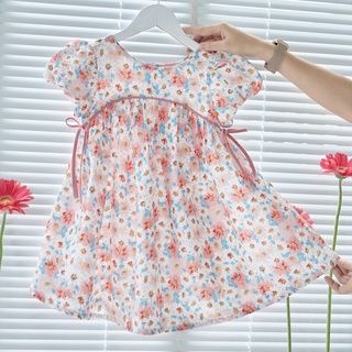 [NEW ARRIVAL] ĐẦM TAY PHỒNG NƠ EO BÉ GÁI