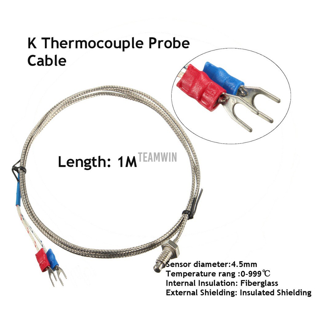 100-240V 50/60HZ Digital PID Temperature Controller 40A SSR K Thermocouple Sensor LCD Temperature Controller