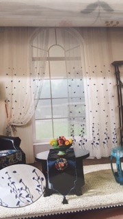 Rèm voan hoạ tiết