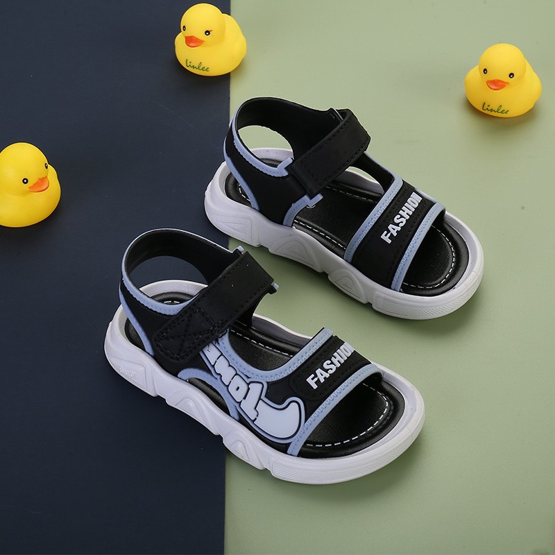 Dép Sandal Quai Ngang Dành Cho Bé Trai Mang Phong Cách Khỏe Khoắn - Hàng Quảng Châu Cao Cấp (D07-1)