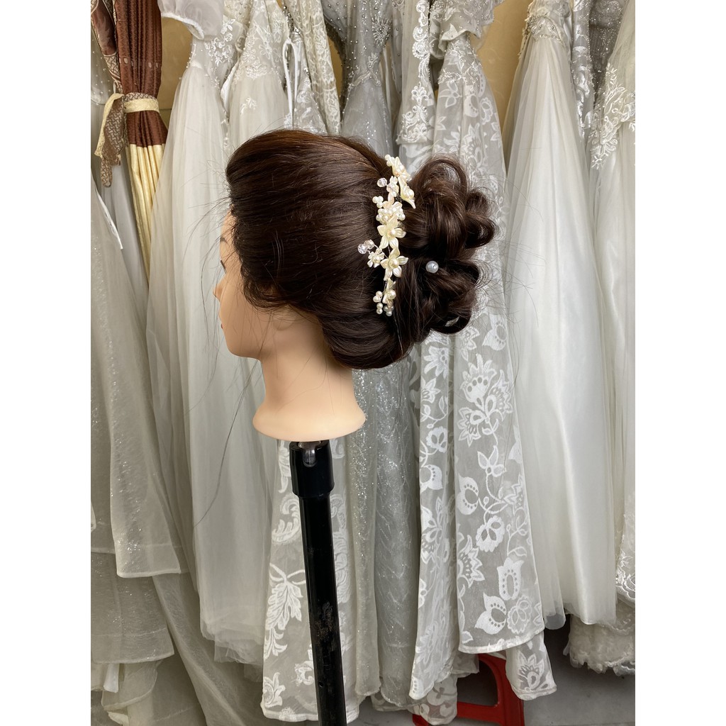 Đầu manocanh 75% tóc thật