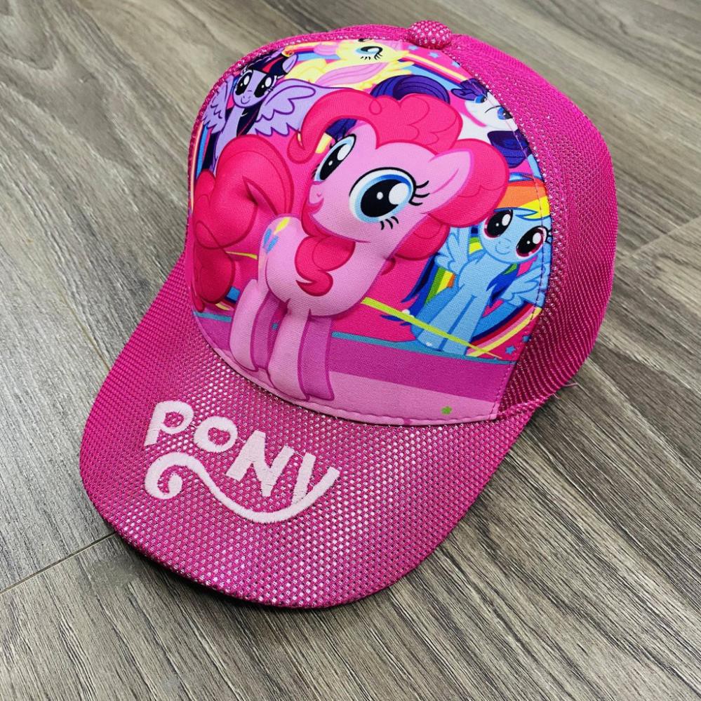 Mũ cho bé gái, nón trẻ em kim tuyến hình ngựa pony, ngựa unicorn in hình sắc nét - Thóc shop