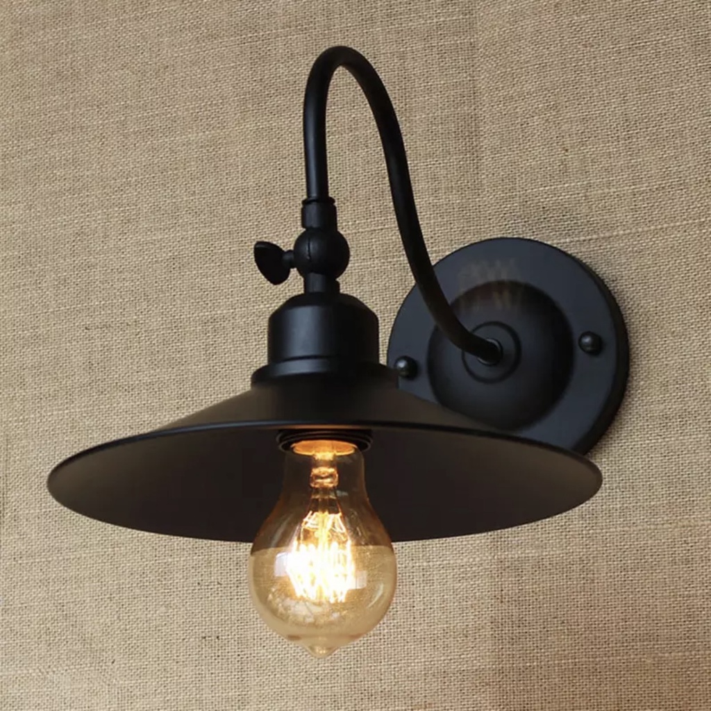 Đèn gắn tường hiện đại hợp kim sơn tĩnh điện đen D220 chưa bao gồm bóng đèn VB-LD8198/1