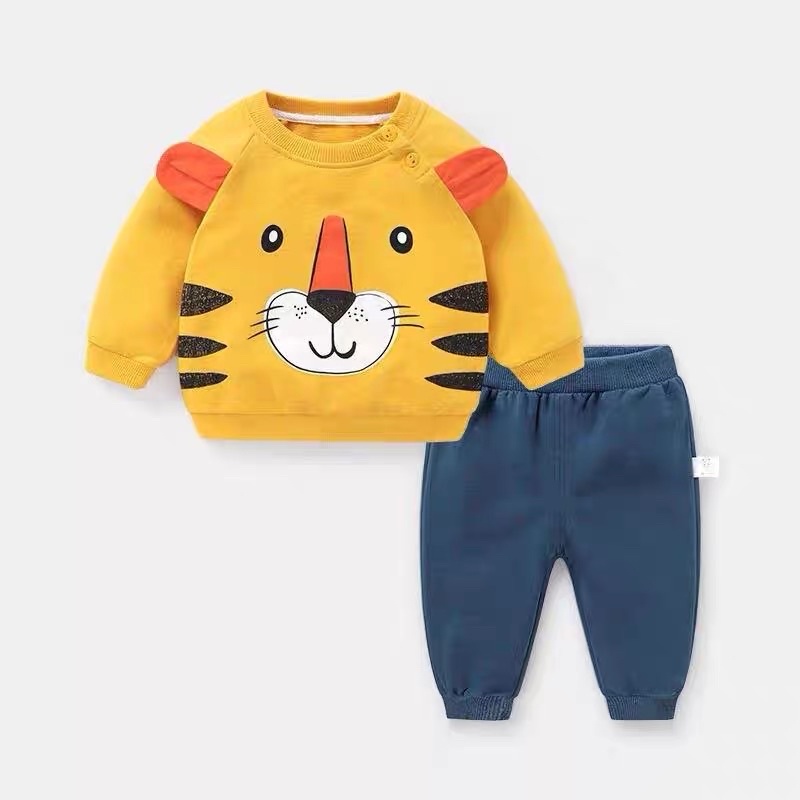 Bộ dài tay trẻ em cho bé trai bé gái 8-18kg Củ khoai tây shop chất liệu cotton co giãn mềm mịn siêu đáng yêu