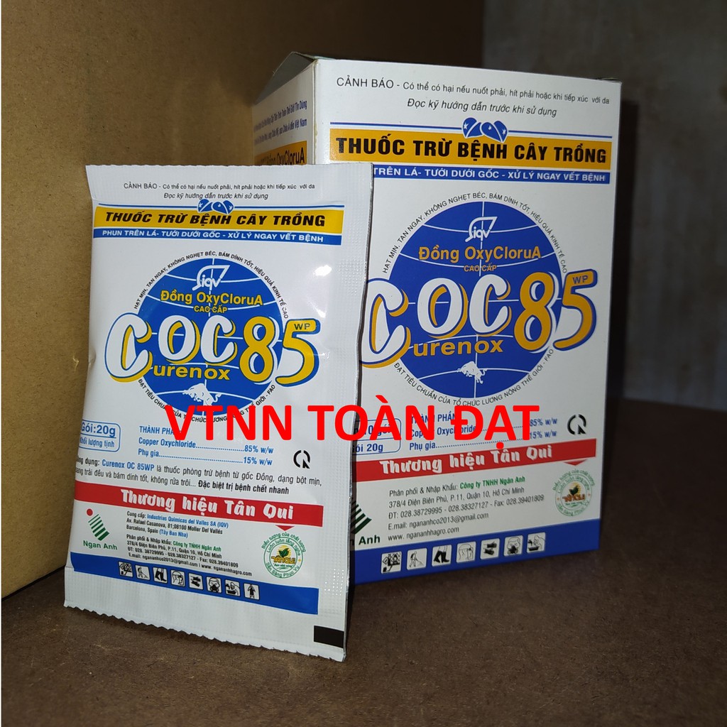 Thuốc Trừ Bệnh COC85 gói 20g, Thuốc Coc 85 trừ nấm bệnh và vi khuẩn cho cây trồng
