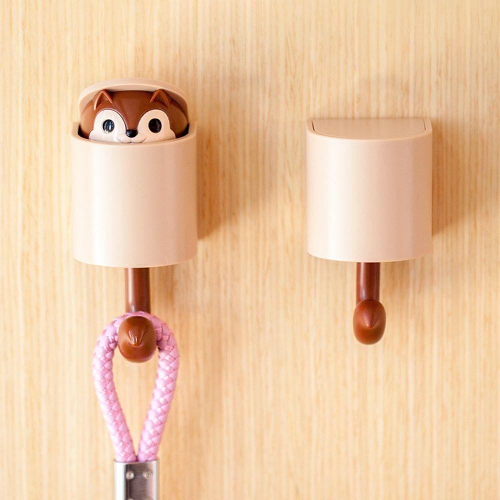 Móc Treo Đồ Dán Tường / Cửa Họa Tiết Hoạt Hình Dễ Thương Không Cần Đục Lỗ Tiện Dụng Trang Trí Nhà Cửa