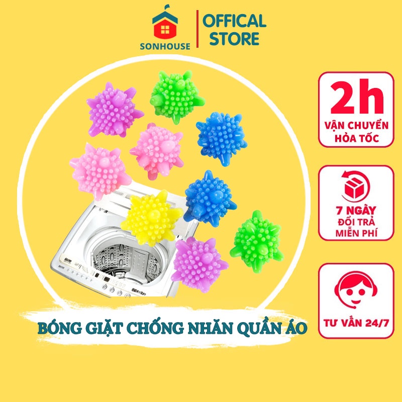 Bóng Giặt Quần Áo Cầu Gai Sinh Học Chống Nhăn Hiệu Quả Sonhouse