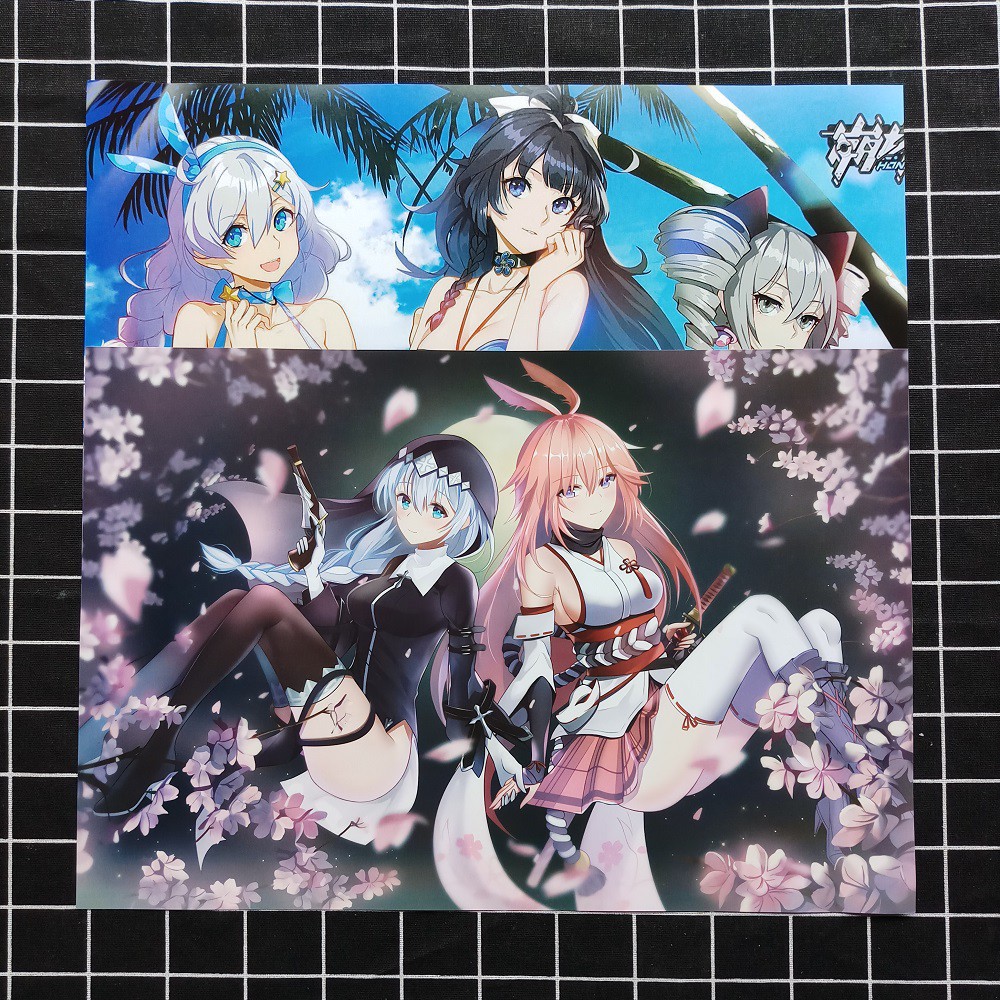 Poster Honkai Impact 3 (8 Tờ)