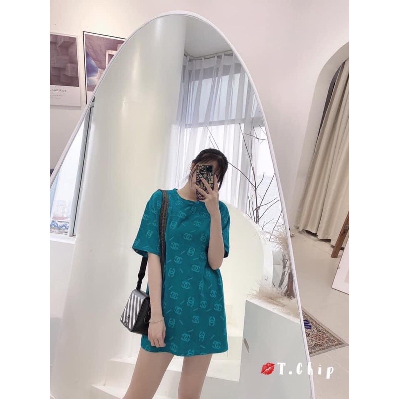 Áo Thun Nam Nữ In Nổi Chữ C và chữ N👍Áo Phông Nữ Quảng Châu Loại 1 form dấu quần tay lỡ Hot Hit( 100% COTTON CHUẨN SHOP)