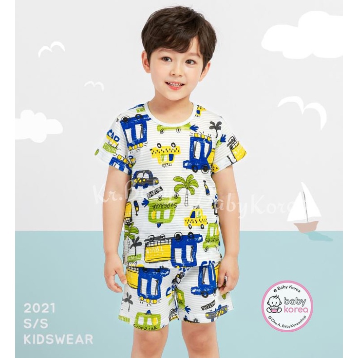 Đồ bộ cotton giấy cộc tay cho bé trai bé gái 2 3 4 5 6 7 tuổi mặc mềm nhẹ siêu mát Hàn Quốc thời trang trẻ em BABY KOREA