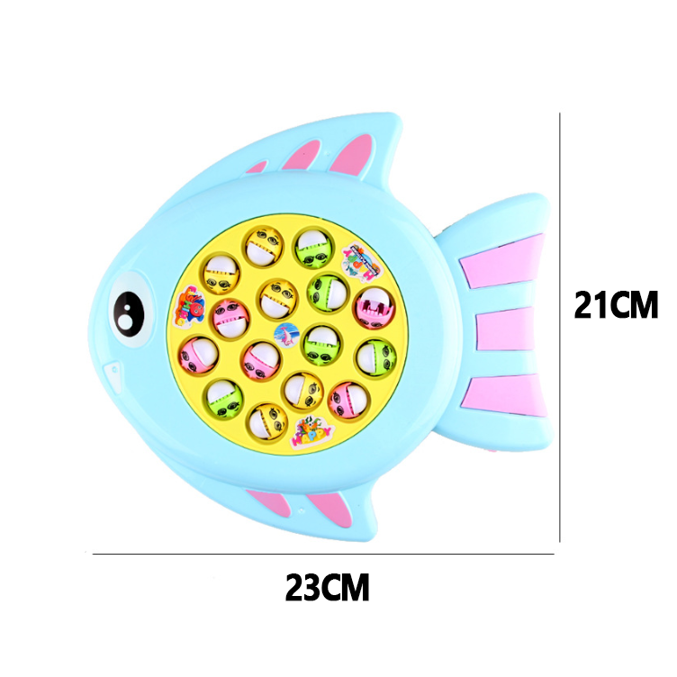 Bộ đồ chơi câu cá bằng nhựa có nhạc vui nhộn cho bé - Phát triển thị giác và vận động  (Giao màu ngẫu nhiên)
