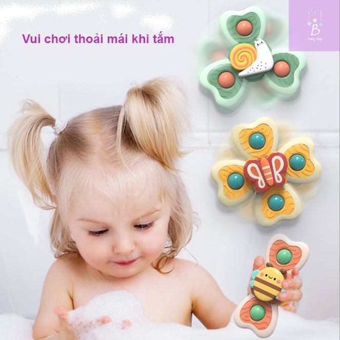 [ĐA DẠNG MẪU] Đồ Chơi Con Quay Dán Tường Spinner Hình Động Vật Nhiều Màu Sắc Đáng Yêu Cho Bé