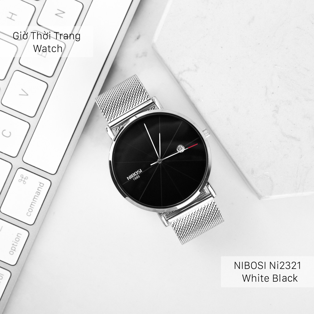 Đồng Hồ NIBOSI Ni2321 Chính Hãng - White Black