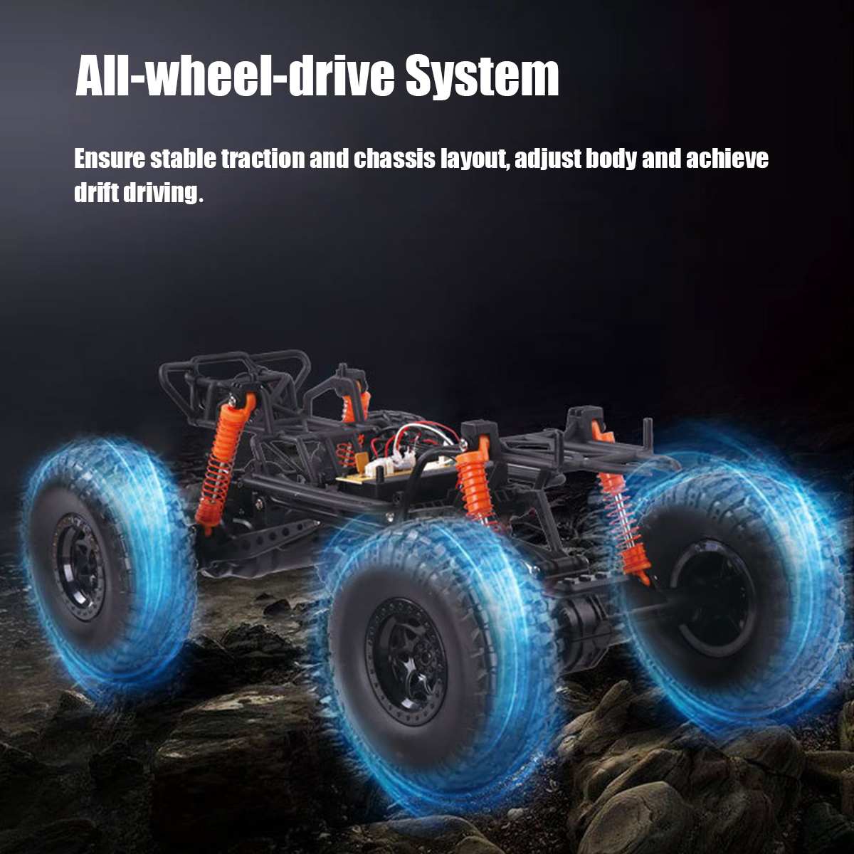 cm 1:10 48cm 18.9 R-cars 2.4g radio điều khiển 4d off-road Cái xe hơi điều khiển từ xa xe quái vật  